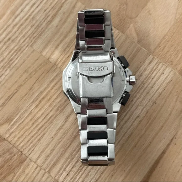 Seiko Coutura Chronograph Rare Vintage Men’s Watch 200M Stainless Bracelet Dial